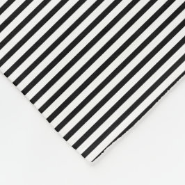 Klassische schwarze Streifen-Fußleiste Fleecedecke