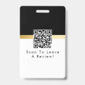 Klassische schwarze und goldene Notar-ID Ausweis (Rückseite)