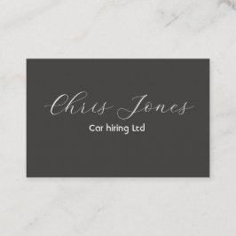 Klassische schwarze Visitenkarte