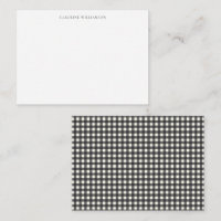 Klassische schwarze weiße Gingham-Karo-Hochzeitsdu