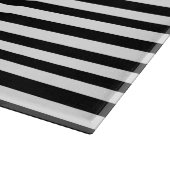Klassische Schwarzweiss-Streifen Schneidebrett (Ecke)