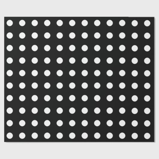 Klassische Schwarzweiss-Tupfengeschenkverpackung Geschenkpapier (Flach)