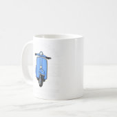 KLASSISCHE SCOOTER-ADVENTUEN KAFFEETASSE (Vorderseite Links)