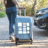 Klassische Scrapbook-Labels in den Erdtönen Aufkleber (Koffer Insitu)