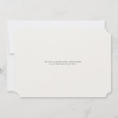 Klassische Script Blue & Beige Graduation Party Einladung (Rückseite)