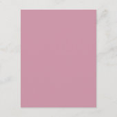 Klassische Script-Elegance-Hochzeit Begleitkarte (Rückseite)