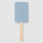 Klassische Script-Elegance Hochzeitsfeier Fächer (Rückseite)