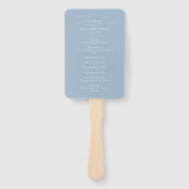 Klassische Script-Elegance Hochzeitsfeier Fächer (Vorderseite)