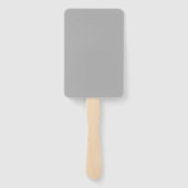 Klassische Script-Elegance Hochzeitsfeier Fächer (Rückseite)