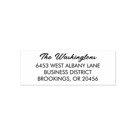 Klassische Script-Rücksendeadresse Permastempel (Design)