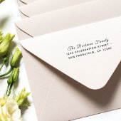 Klassische Script Schriftart Holiday Party Rücksen Permastempel