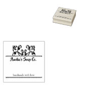 Klassische Scroll Soap Label Holzkunst Briefmarke Gummistempel (Stempel)