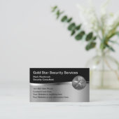 Klassische Security Services Star Business Card Visitenkarte (Stehend Vorderseite)