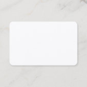 Klassische Seide Minimalistisch Beruflich Elegant Visitenkarte (Rückseite)