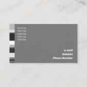 Klassische, seitliche Streifen mit feiner Farbskal Visitenkarte (Rückseite)