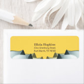 Klassische Senf Gelb Rustikale Farm Thema Adresse (Insitu)