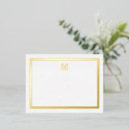 Klassische Serienanfänge für Gold Foil Folie Einladungspostkarte