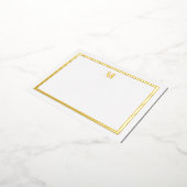 Klassische Serienanfänge für Gold Foil Folie Einladungspostkarte (Gedreht)