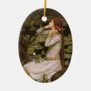 Klassische Shakespeare Ophelia Teich Lilie Fine Ar Keramik Ornament