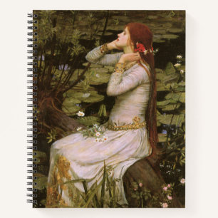 Klassische Shakespeare Ophelia Teich Lilie Fine Ar Notizblock