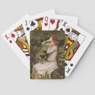 Klassische Shakespeare Ophelia Teich Lilie Fine Ar Spielkarten