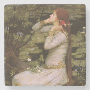 Klassische Shakespeare Ophelia Teich Lilie Fine Ar Steinuntersetzer