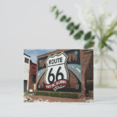 Klassische Sicht auf die Route 66 illinois Postkarte (Stehend Vorderseite)