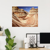 Klassische Sicht auf die Welle Poster (Heimbüro)