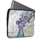 Klassische Signatur Texturierte Vase Illustration Laptopschutzhülle (Vorne Rechts)