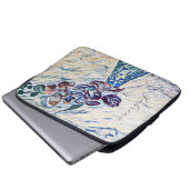 Klassische Signatur Texturierte Vase Illustration Laptopschutzhülle (Vorne Knopf)