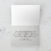 Klassische Silber 25. Hochzeitskarte Karte (Innenseite)