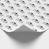 Klassische Silber-Klasse 2025 Abschluss Geschenkpapier (Ecke)