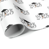 Klassische Silber-Klasse 2025 Abschluss Geschenkpapier (Rolleneckpunkt)