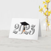 Klassische Silberklasse 2025 Karte (Gelbe Blume)