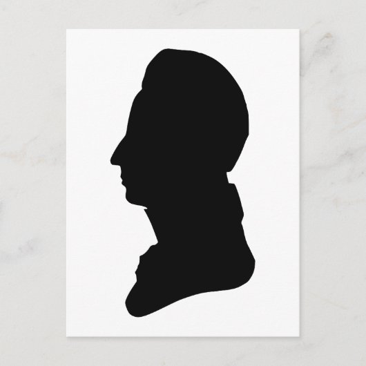 Klassische Silhouette Postkarte (Vorderseite)