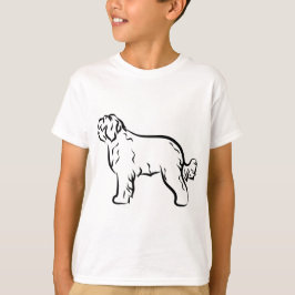 Klassische Silhouette von Hunde-T - Shirt