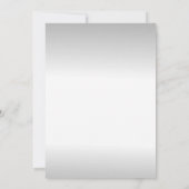 Klassische Silver Gradient-Klasse Einladung (Rückseite)