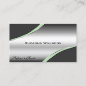 Klassische Silver Gray geschliffene Dekorlinien un Visitenkarte (Vorderseite)