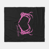 Klassische Skeleton Hands Fleecedecke (Vorderseite (Horizontal))