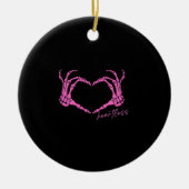 Klassische Skeleton Hands Keramik Ornament (Vorne)