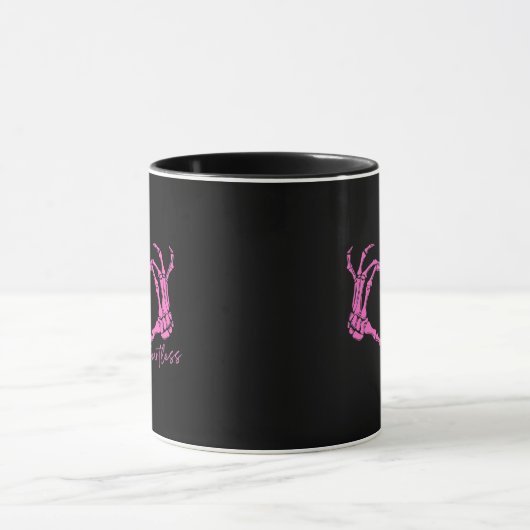 Klassische Skeleton Hands Tasse (Zentrum)