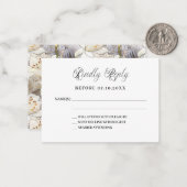 Klassische Skripte sind Hochzeitsantwort-UAWG Mitteilungskarte (Vorderseite/Rückseite Beispiel)