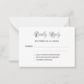 Klassische Skripte sind Hochzeitsantwort-UAWG Mitteilungskarte (Vorderseite)