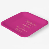 Klassische Skriptsprache Engagement Party Elegant  Pappteller (Gewinkelt)