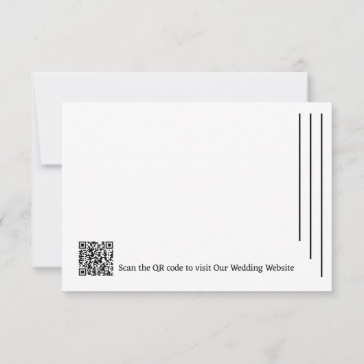 Klassische Skripttypkarte Save the Date (Rückseite)