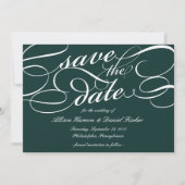 Klassische SkriptWedding Save the Date | Jäger (Vorderseite)