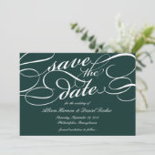 Klassische SkriptWedding Save the Date | Jäger (Stehend Vorderseite)
