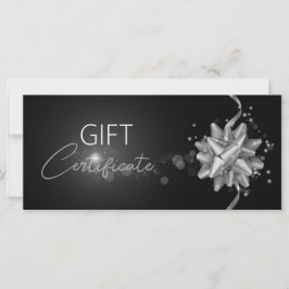 Klassische Solid Silver Bow Elegante Black Gift Ca