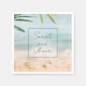 Klassische Sommerhochzeit Serviette (Vorderseite)