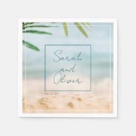 Klassische Sommerhochzeit Serviette